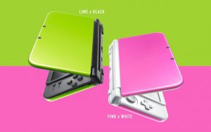 3DS LL 「ライム×ブラック」「ピンク×ホワイト」