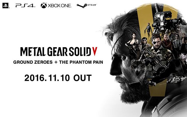 Steam/PS4/Xbox One向けにMGSVのプロローグと本編、全てのDLCをセットにした「METAL GEAR SOLID V: GROUND ZEROES + THE PHANTOM PAIN」の発売が11月10日に決定