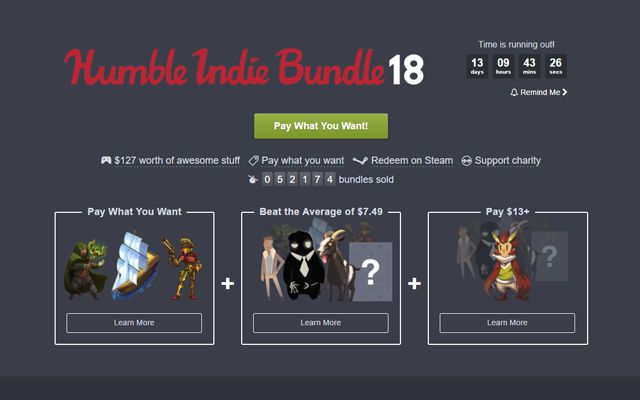 ［Humble Bundle］“SteamWorld Heist”や“Beholder”“Owlboy”などを集めた「Humble Indie Bundle 18」が販売開始