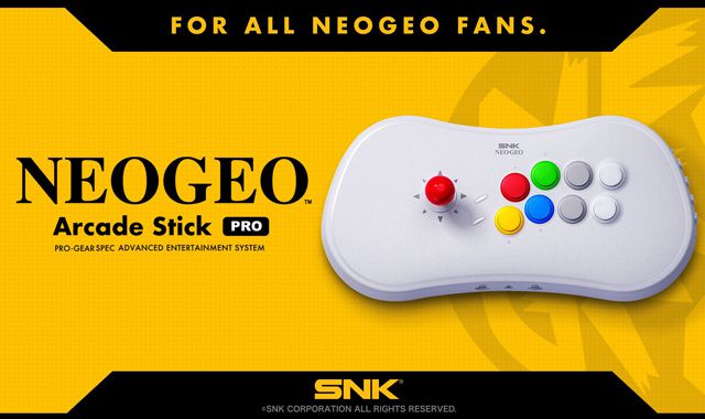 SNK、格闘ゲーム20作品を収録したアーケードスティック「NEOGEO Arcade Stick Pro」を正式発表