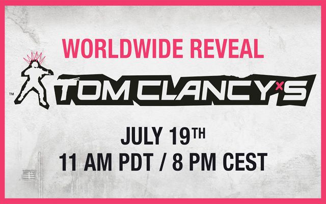 Ubisoft、「Tom Clancy’s」シリーズの新作を7月20日2時30分に発表